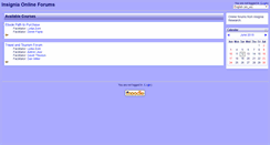 Desktop Screenshot of forums.insigniaresearch.com