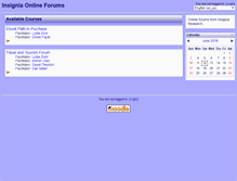 Tablet Screenshot of forums.insigniaresearch.com